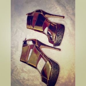 Gold heels